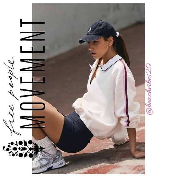 FP MOVEMENT BY FREE PEOPLE Sweet And Sour Pullover Ivory Combo Large NWT - Picture 5 of 5